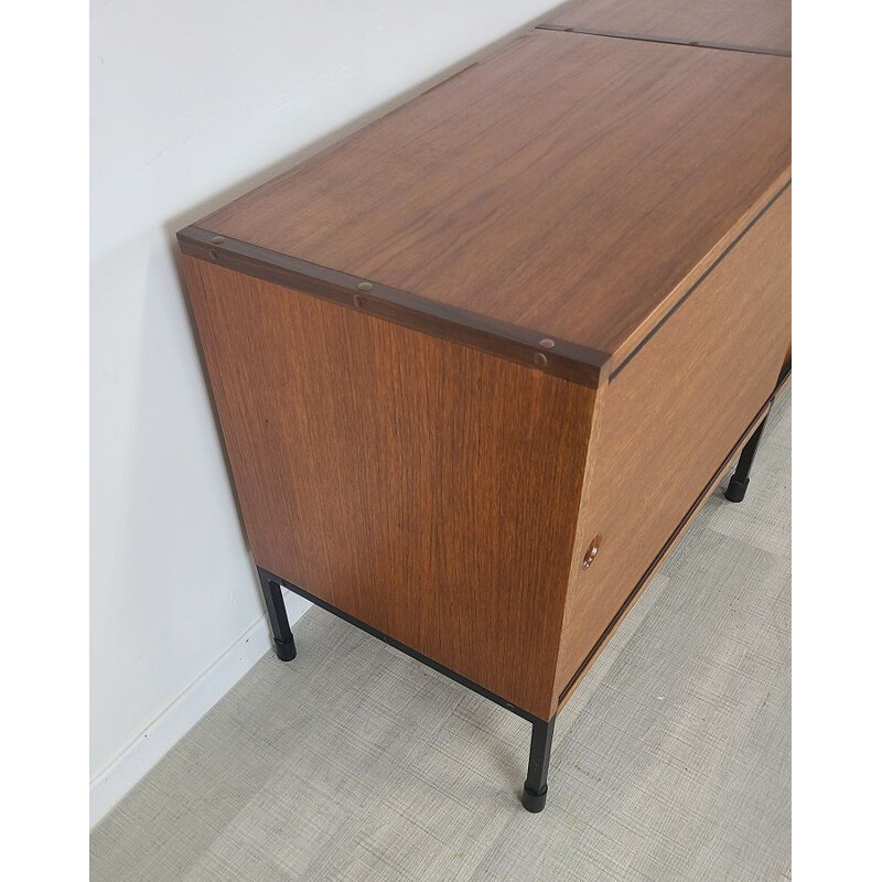 Vintage teak sideboard by Guariche Mortier Motte for Arp Minvielle