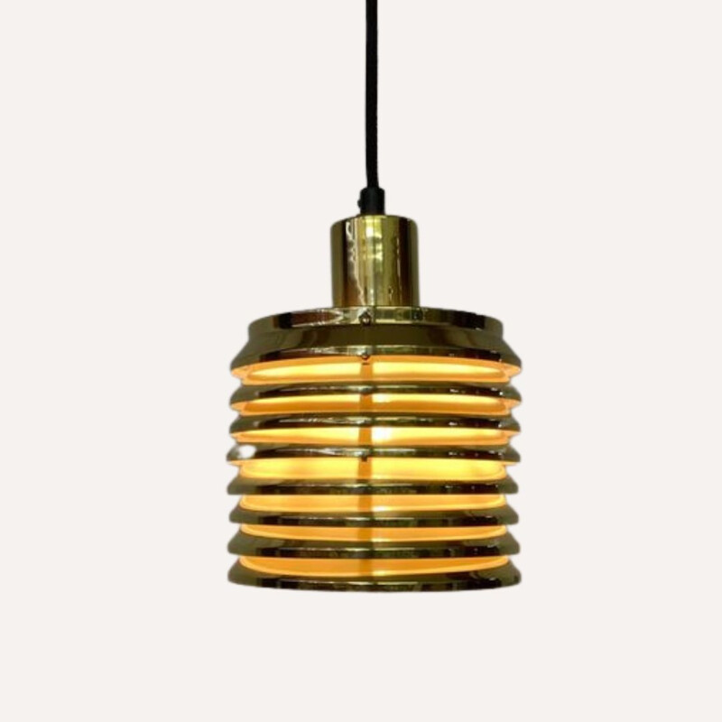 Vintage T-642 brass suspension by Hans Agne Jakobsson for Markaryd, Sweden 1960