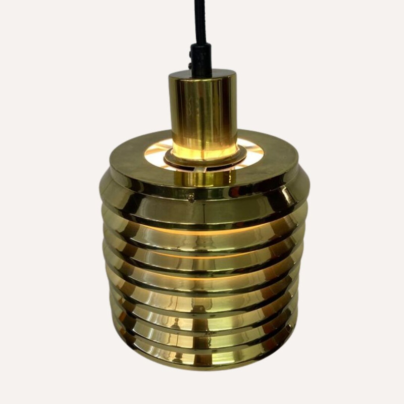 Vintage T-642 brass suspension by Hans Agne Jakobsson for Markaryd, Sweden 1960