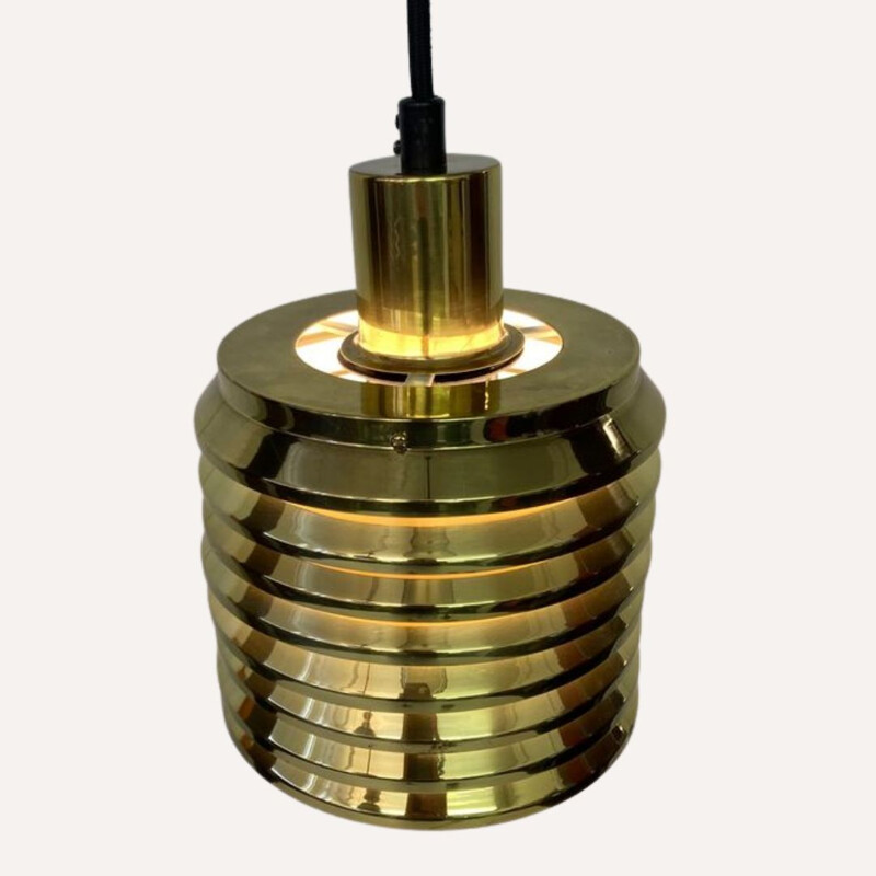 Vintage T-642 brass suspension by Hans Agne Jakobsson for Markaryd, Sweden 1960