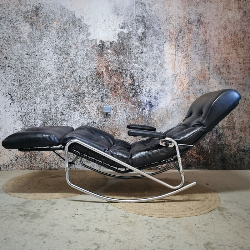 Chaise à bascule vintage de Banmüller
