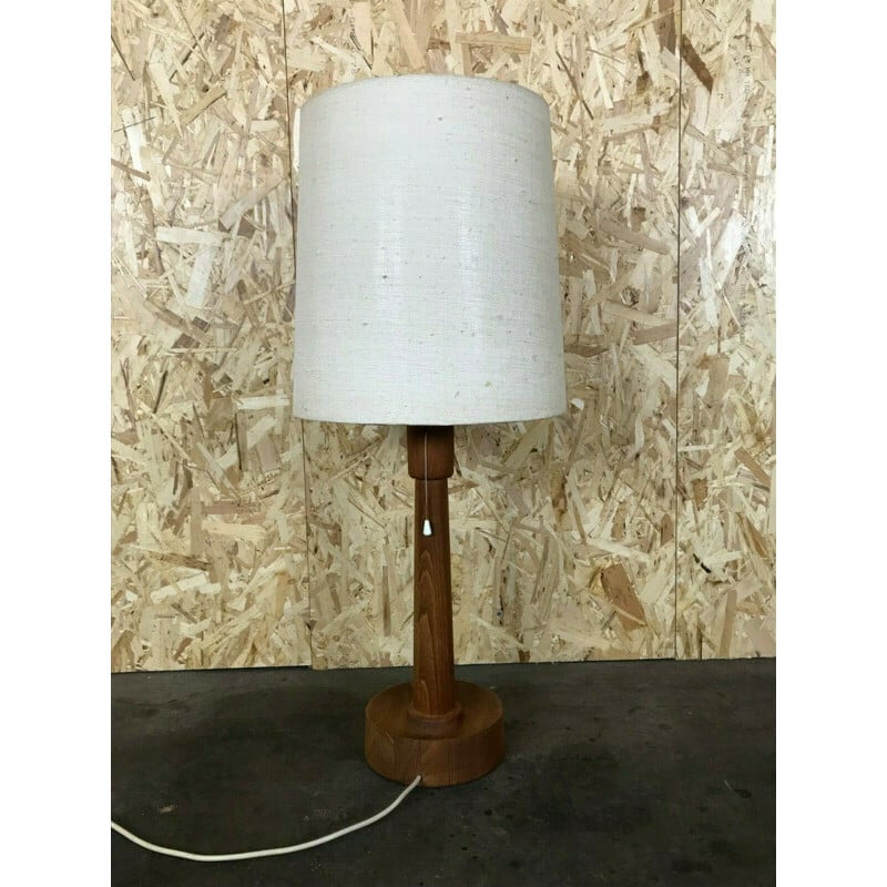 Lampe de table vintage en teck, 1960-1970