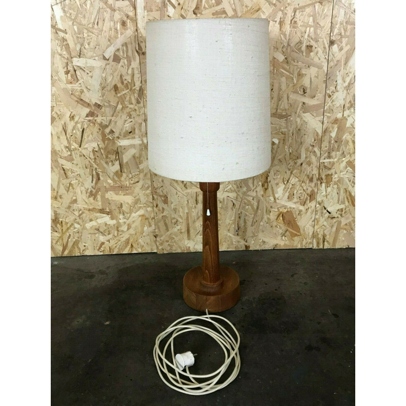Vintage teakhouten tafellamp, 1960-1970