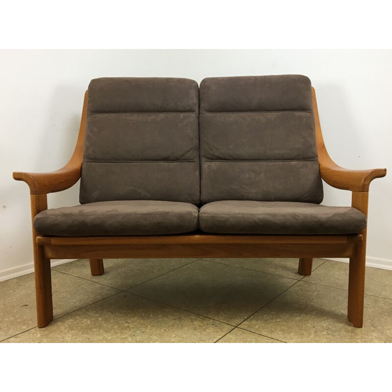 Vintage teak 2 seater sofa by Poul Jeppesen, Denmark 1960-1970s