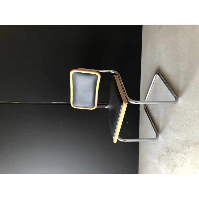 B32 vintage metalen stoel van Marcel Breuer, Italië