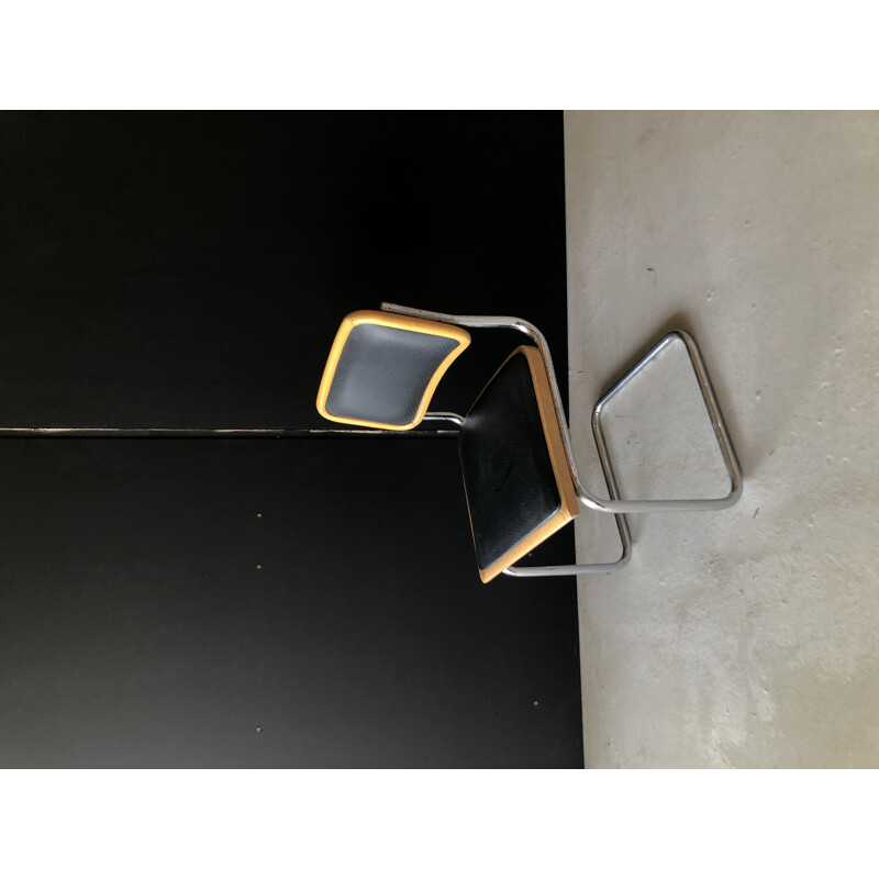 Chaise vintage B32 en métal par Marcel Breuer, Italie