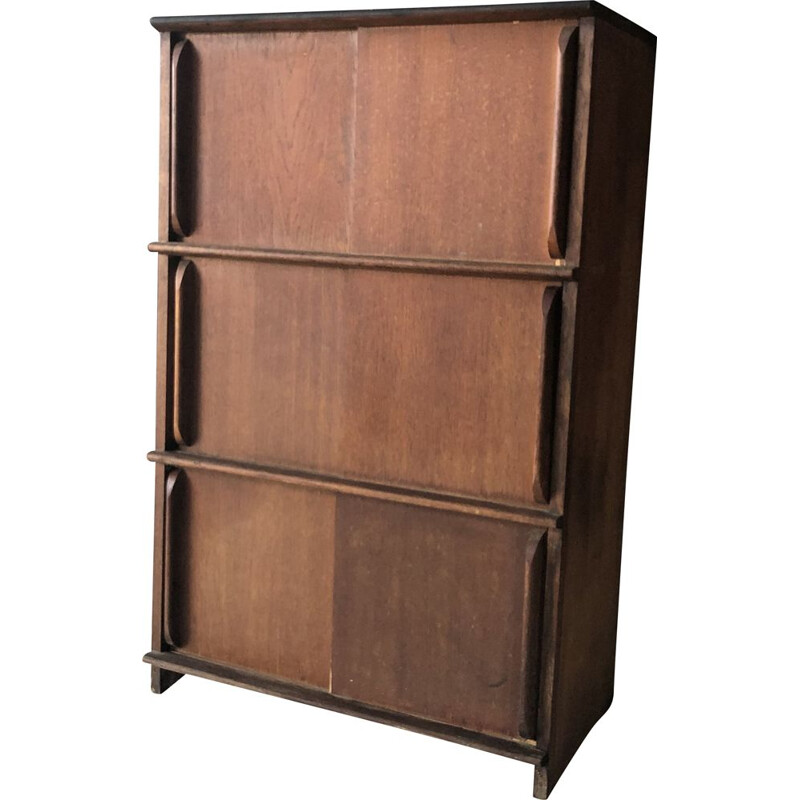 Vintage light oakwood storage cabinet, 1940