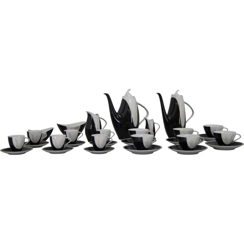 Vintage tea and coffee set by Jaroslav Jezek, 1957