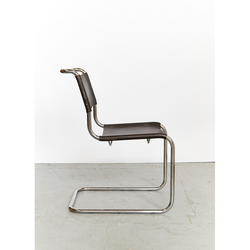 Coppia di sedie cantilever vintage S33 di Mart Stam per Thonet