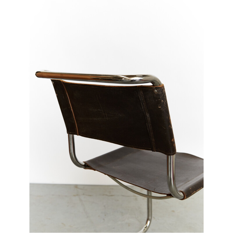 Par de cadeiras cantilever vintage S33 de Mart Stam para Thonet