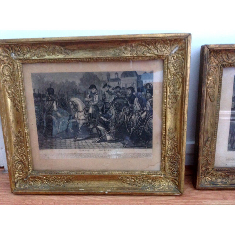 Pair of vintage prints of Napoleon