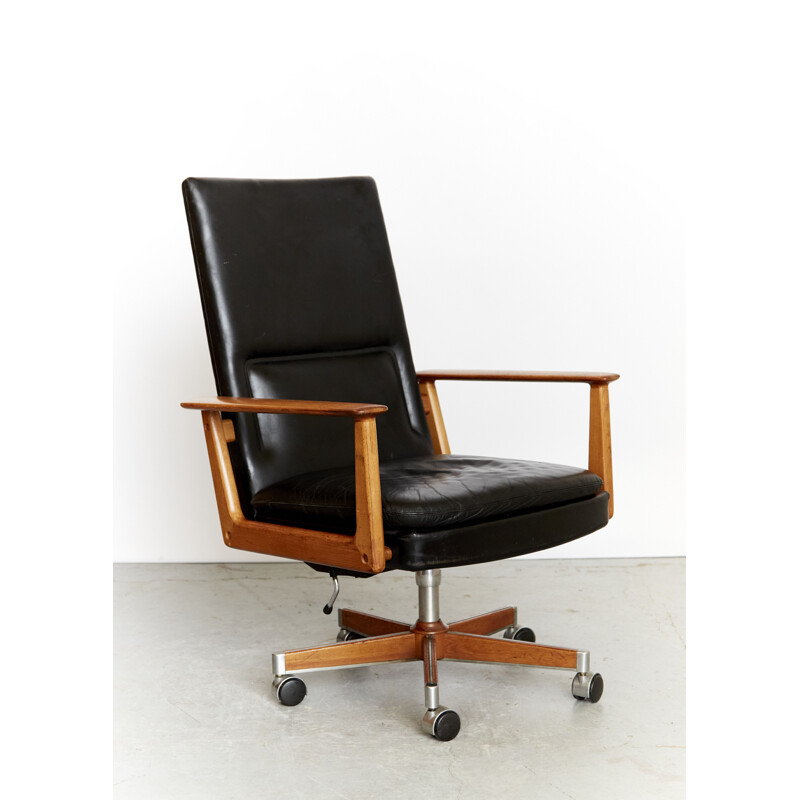 Vintage highback office armchair 419 by Arne Vodder for Sibast