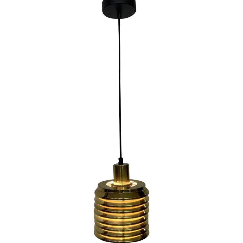 Vintage T-642 brass suspension by Hans Agne Jakobsson for Markaryd, Sweden 1960