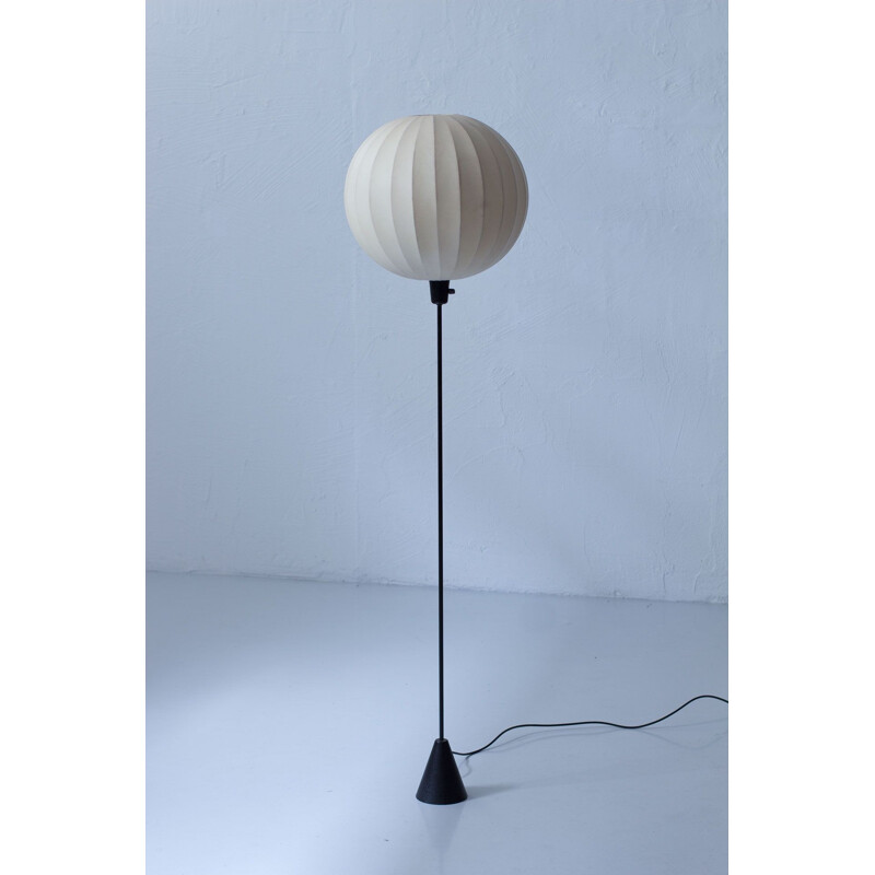 Vintage verpulverde plastic vloerlamp van Asea, Zweden 1950