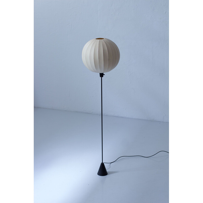 Vintage pulverized plastic floor lamp by Asea, Sweden 1950