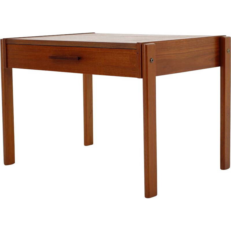 Danish vintage teak wood side table, 1960s