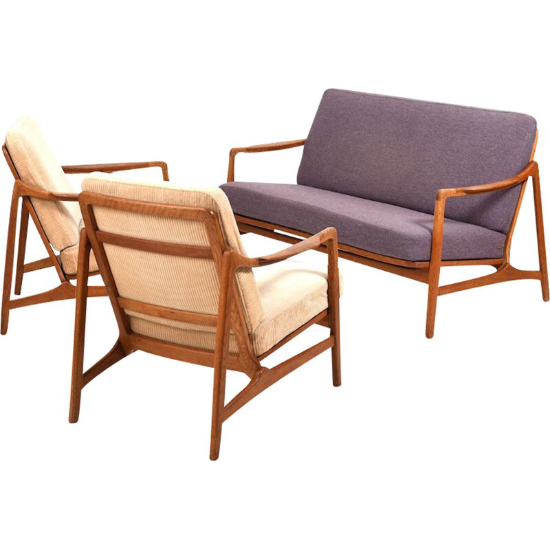 Vintage-Lounge-Set aus Teakholz und Eiche von Tove