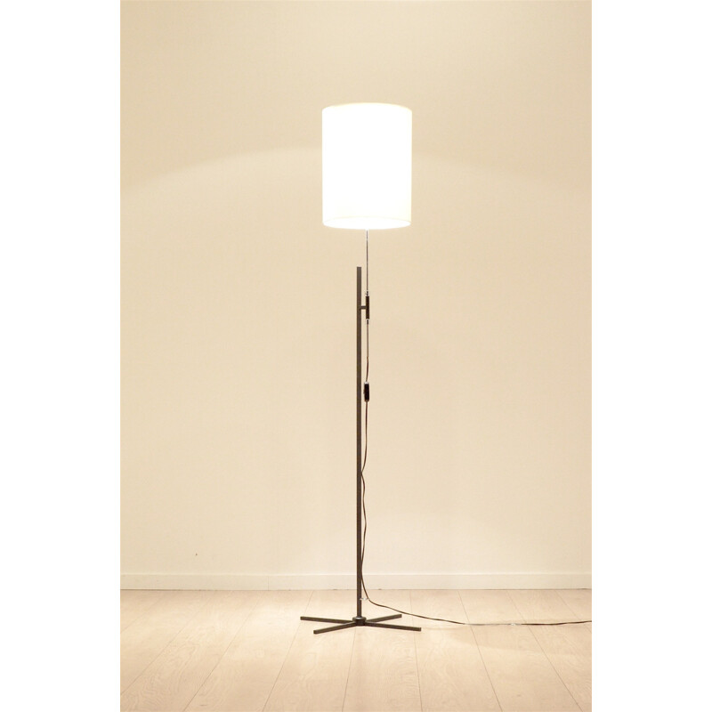 Adjustable floor lamp in chromed metal - 1960s