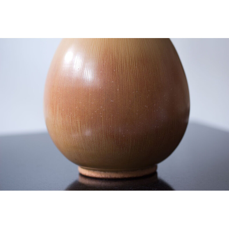 Vintage Vase aus Steingut von Gunnar Nylund, Schweden 1940