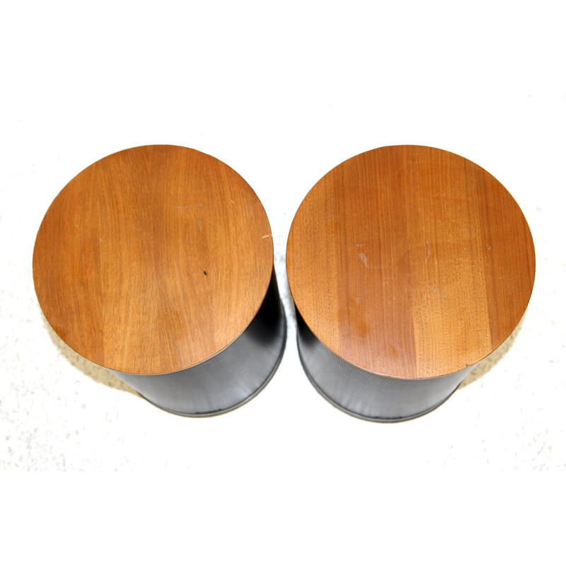 Pair of vintage teak speakers by Luxor Industri Ab, Sweden 1960