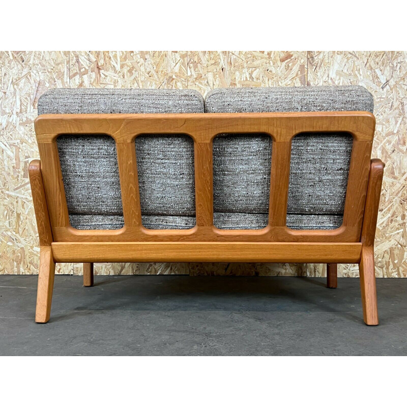 Sofá de teca Vintage de 2 lugares por Juul Kristensen, Dinamarca 1960-1970