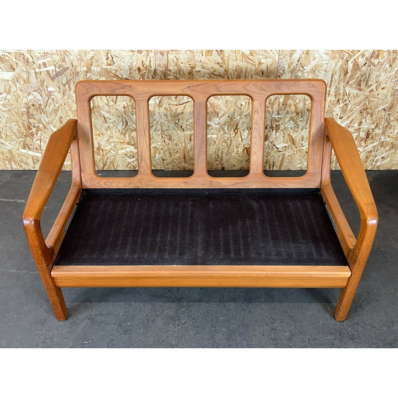 Vintage 2-Sitzer-Sofa aus Teakholz von Juul Kristensen, Dänemark 1960-1970