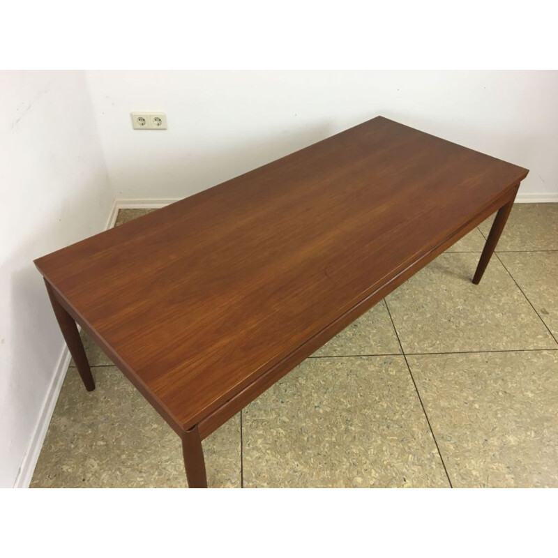 Mesa de café Vintage de teca da Grete Jalk para França e Filho, Dinamarca 1970