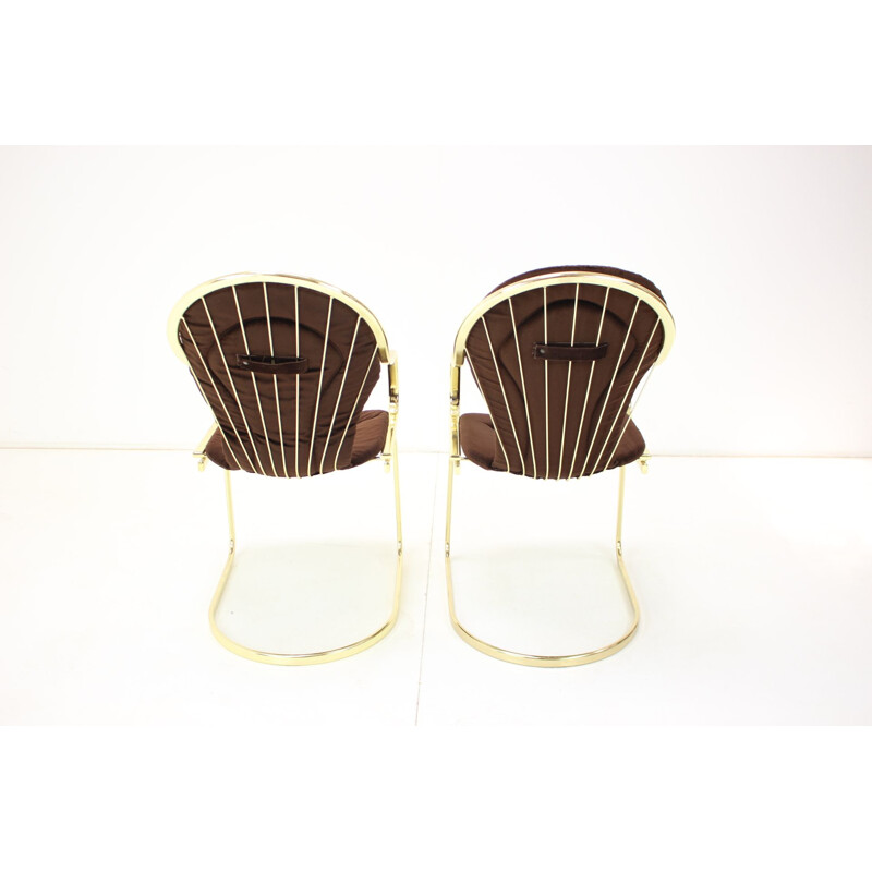 Pair of mid century armchairs by Gastone Rinaldi, Italy 1970s