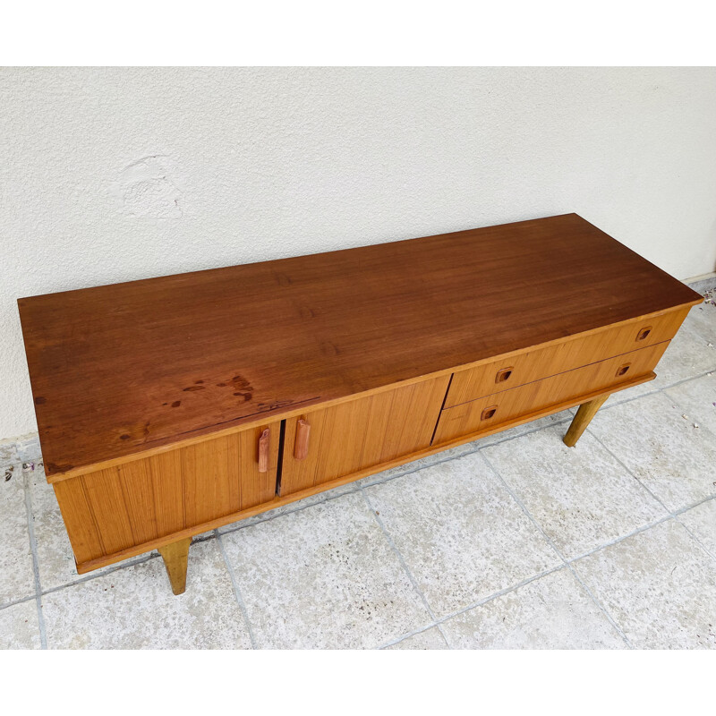 Enfilade scandinave vintage en teck, 1960