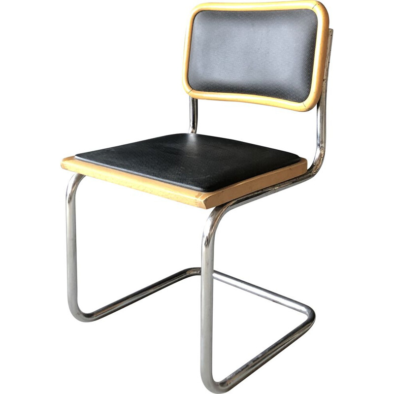 Cadeira de metal vintage B32 de Marcel Breuer, Itália