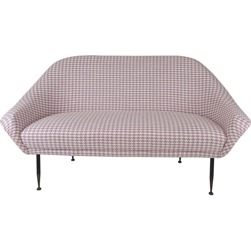 Vintage Italiaanse sofa met messing poten, 1950