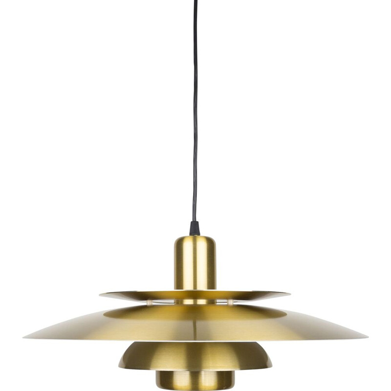 Danish vintage pendant lamp by Bent Nordsted for Lyskaer, Denmark 1970s