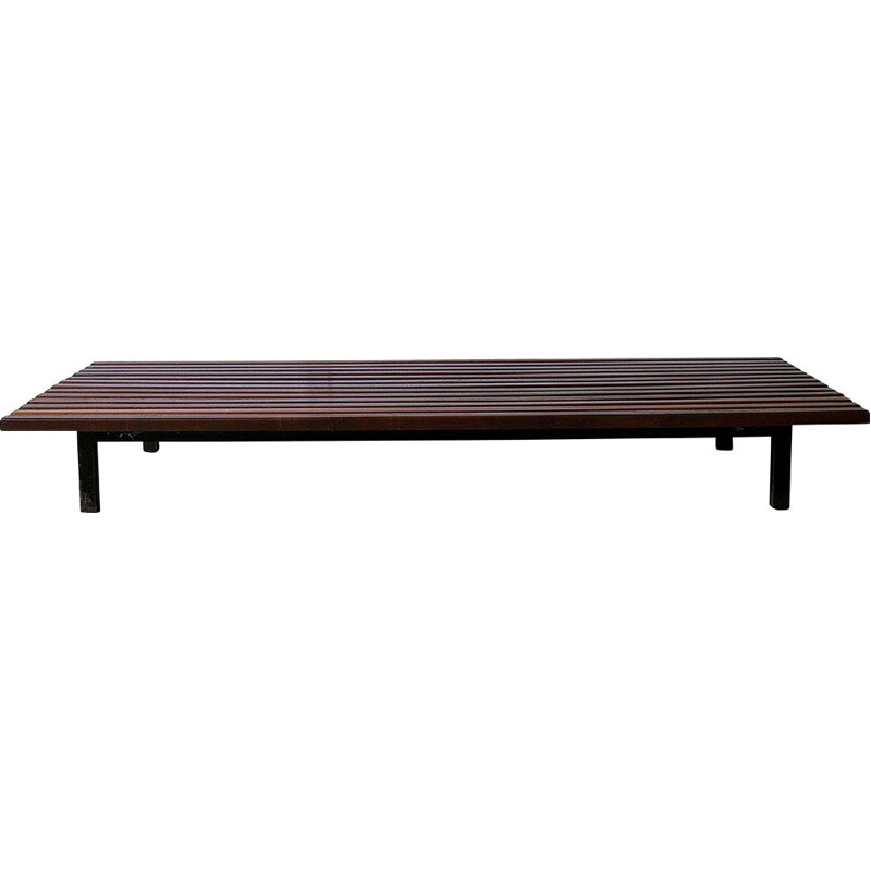 Vintage mahogany Cansado coffee table by Charlotte Perriand for Steph Simon, 1960s