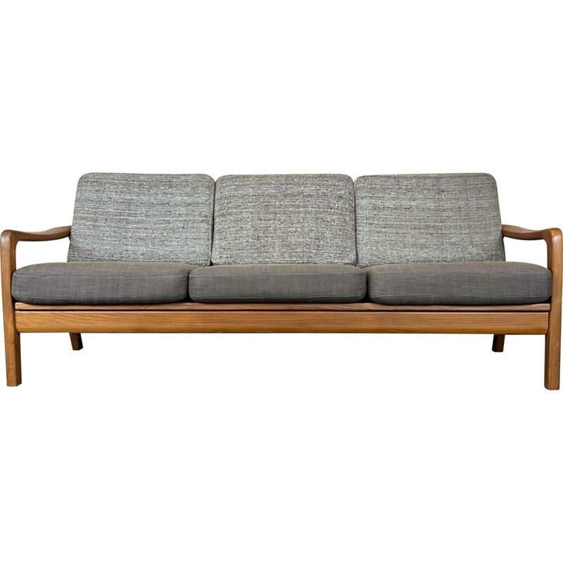 Vintage teak sofa by Juul Kristensen, Denmark 1960-1970s