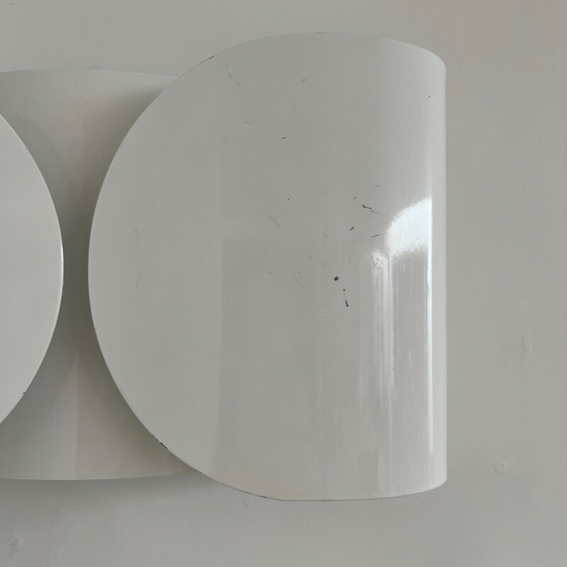 Pair of mid-century wall lamps "Foglio" by Afra & Tobia Scarpa, Italy 1970s