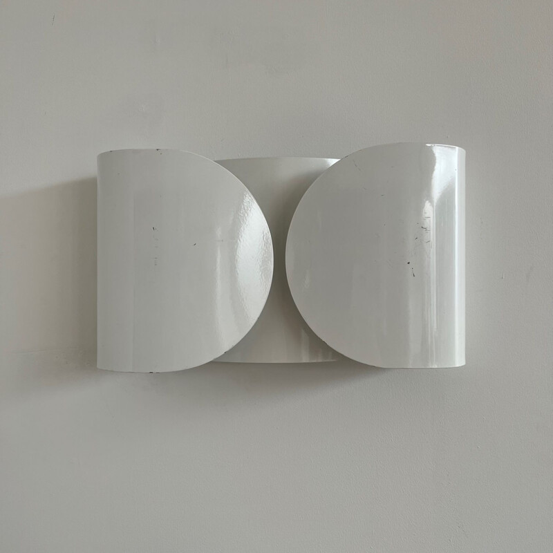 Pair of mid-century wall lamps "Foglio" by Afra & Tobia Scarpa, Italy 1970s