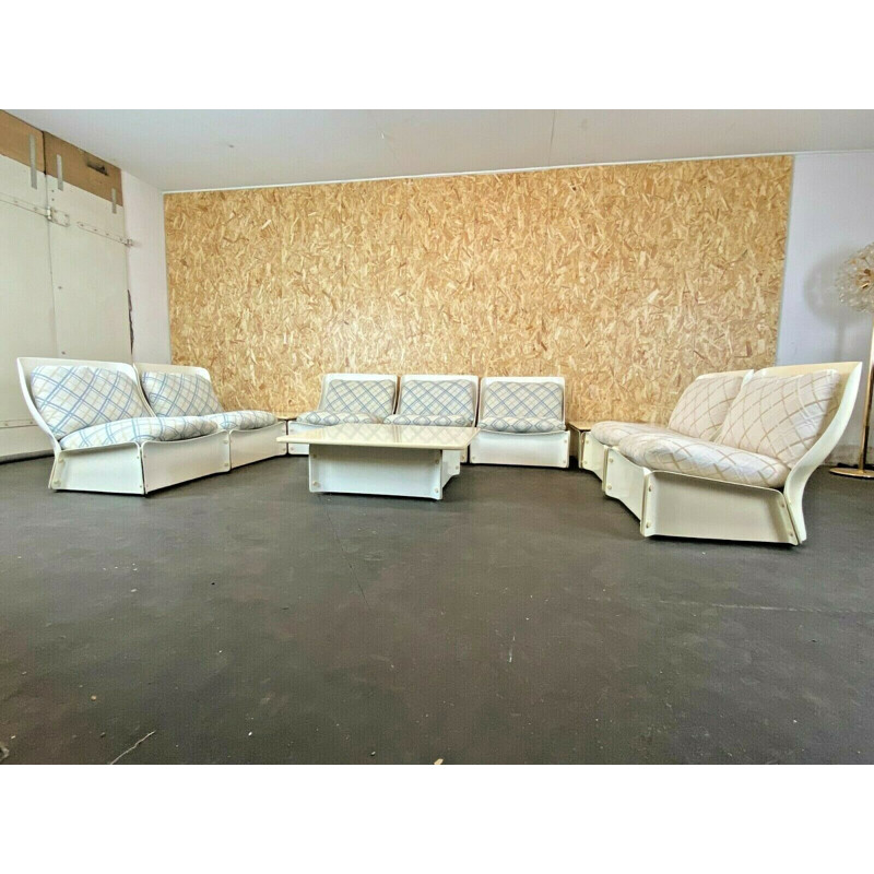 Conjunto de sala de estar em fibra de vidro Vintage, 1960-1970