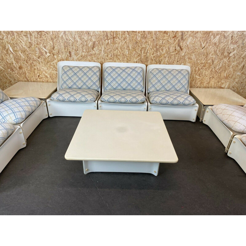 Vintage fiberglass living room set, 1960-1970s