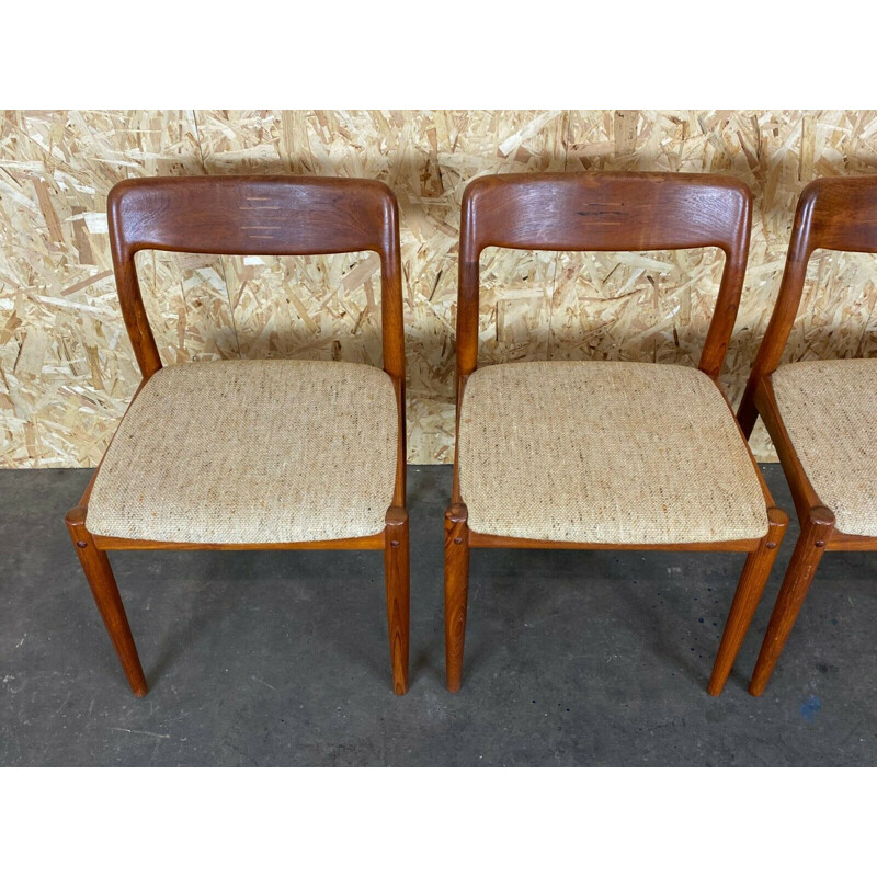 Set of 4 vintage teak chairs by Johannes Andersen for Uldum Møbelfabrik, 1960-1970s