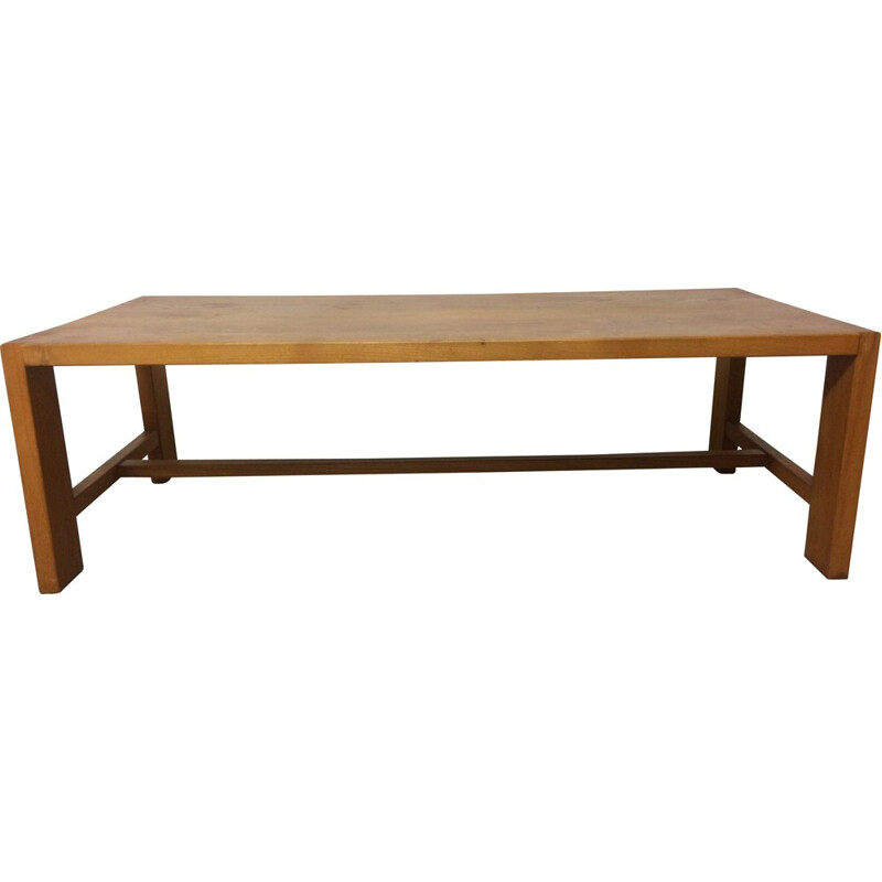 Mid century rectangular coffee table, Pierre CHAPO - 1960s