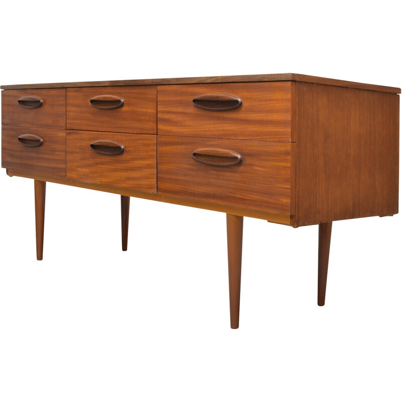 Mid century teak chest of drawers - 1960s