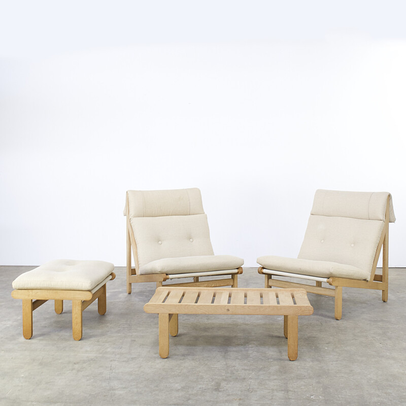 Schiang "A Frame" livingroom set in oak, Bernt PETERSEN - 1960s