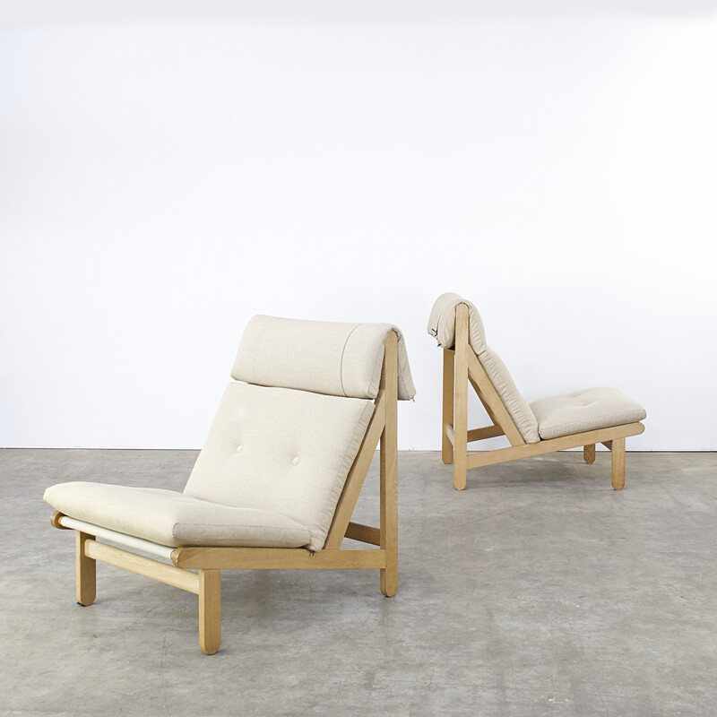 Schiang "A Frame" livingroom set in oak, Bernt PETERSEN - 1960s