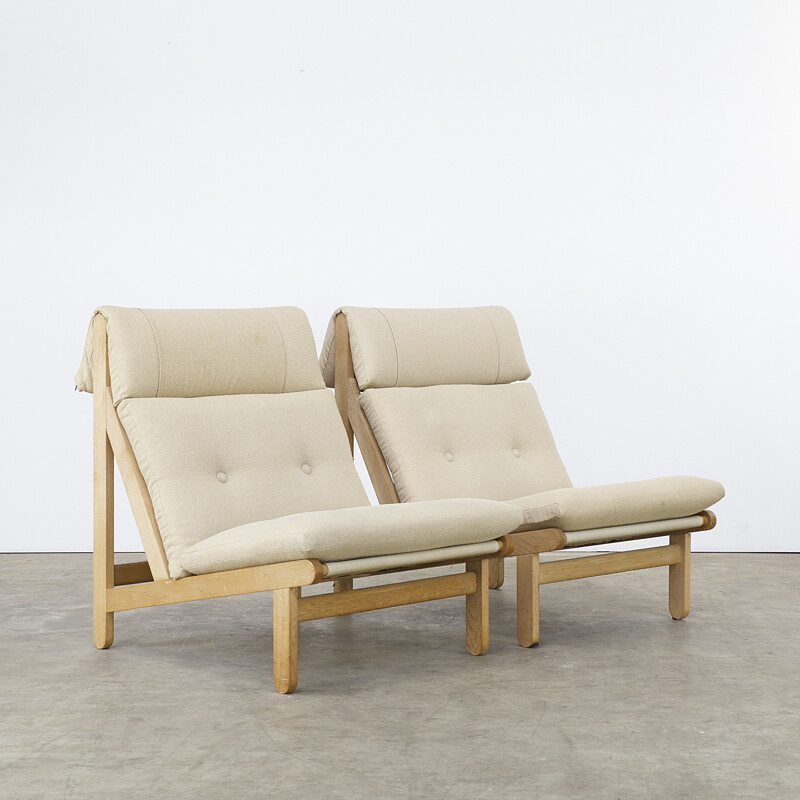 Schiang "A Frame" livingroom set in oak, Bernt PETERSEN - 1960s