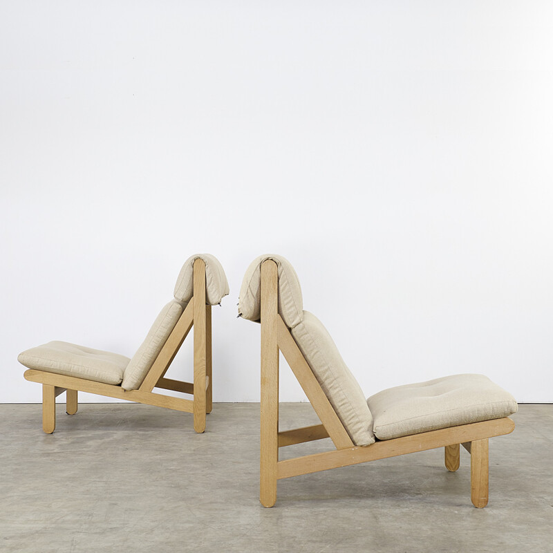 Schiang "A Frame" livingroom set in oak, Bernt PETERSEN - 1960s