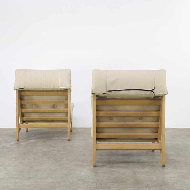 Ensemble de 2 fauteuils et ottoman " A Frame" Schiang, Bernt PETERSEN - 1960