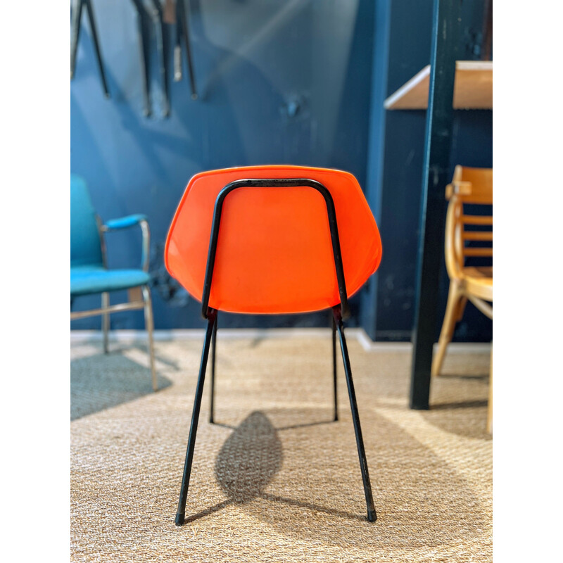 Silla de plástico vintage de Pierre Guariche para Meurop, Bélgica 1970