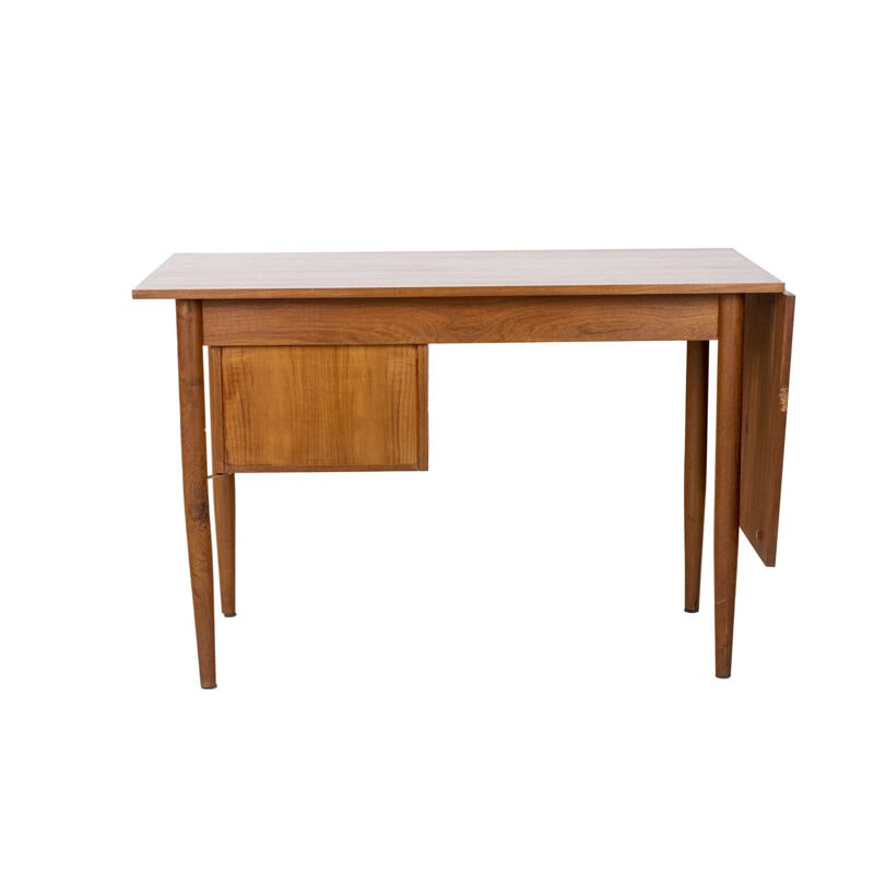 Vintage teak desk with chair by Gunnar Nielsen Tibergaard, 1960s