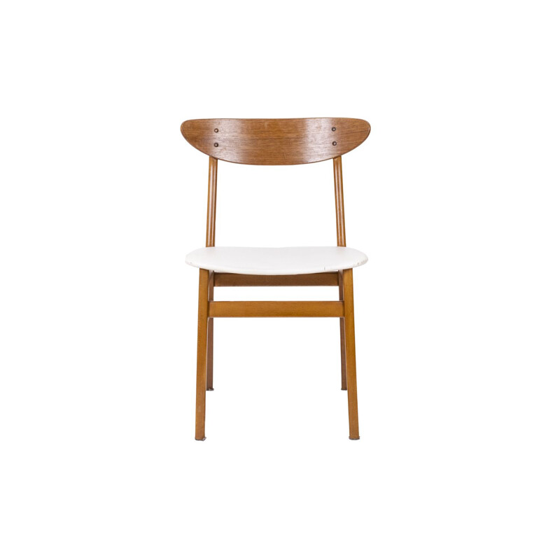 Escritorio y silla de teca vintage de Gunnar Nielsen Tibergaard, 1960