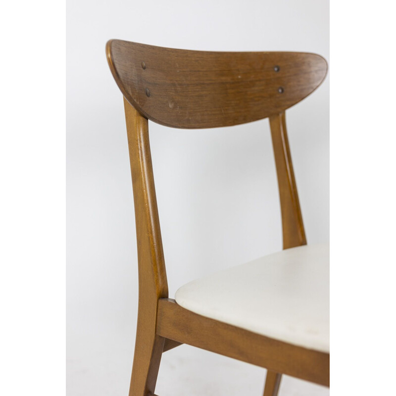 Escritorio y silla de teca vintage de Gunnar Nielsen Tibergaard, 1960
